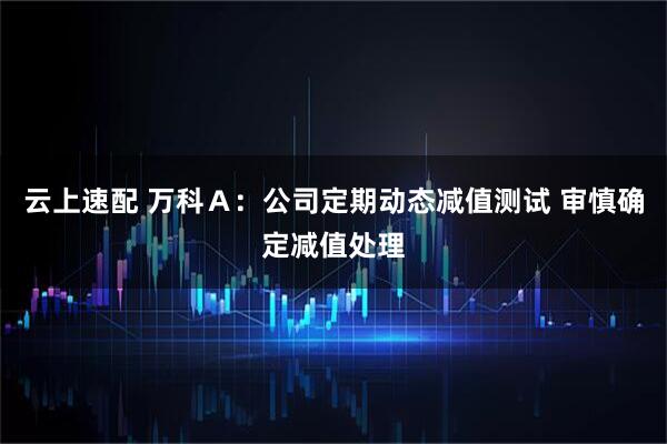 云上速配 万科Ａ：公司定期动态减值测试 审慎确定减值处理